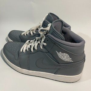 Jordan 1 Mid Cool Grey WhiteSize 11.5